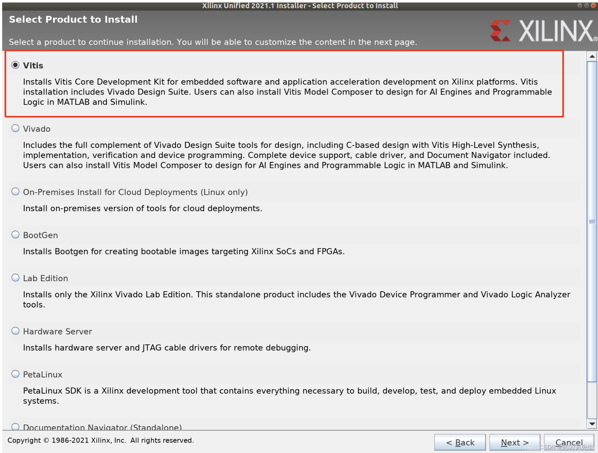Ubuntu20.04安装Vitis2021.2（详细教程）_ubuntu安装vitisCSDN博客