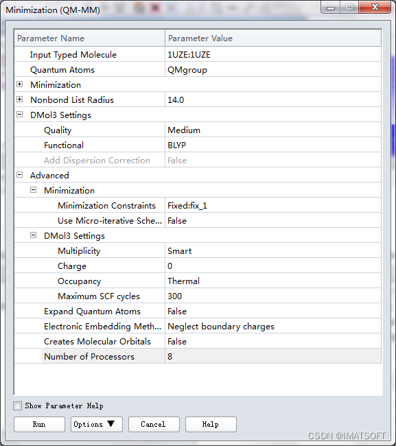 Discovery Studio（HelpTutorials） 采用QMMM的方法对配体结构在活性位点中进行优化_discovery