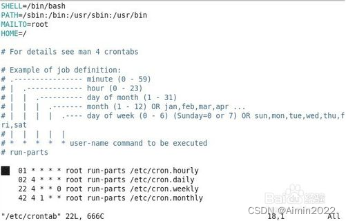 Red Hat Linux 命令Crontab的使用方法