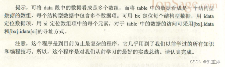 汇编语言 实验7 代码实现