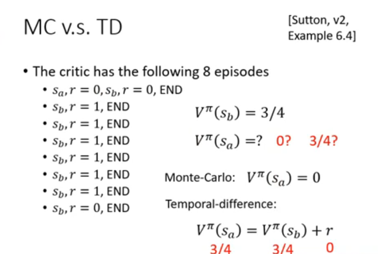 MC v.s. TD 2