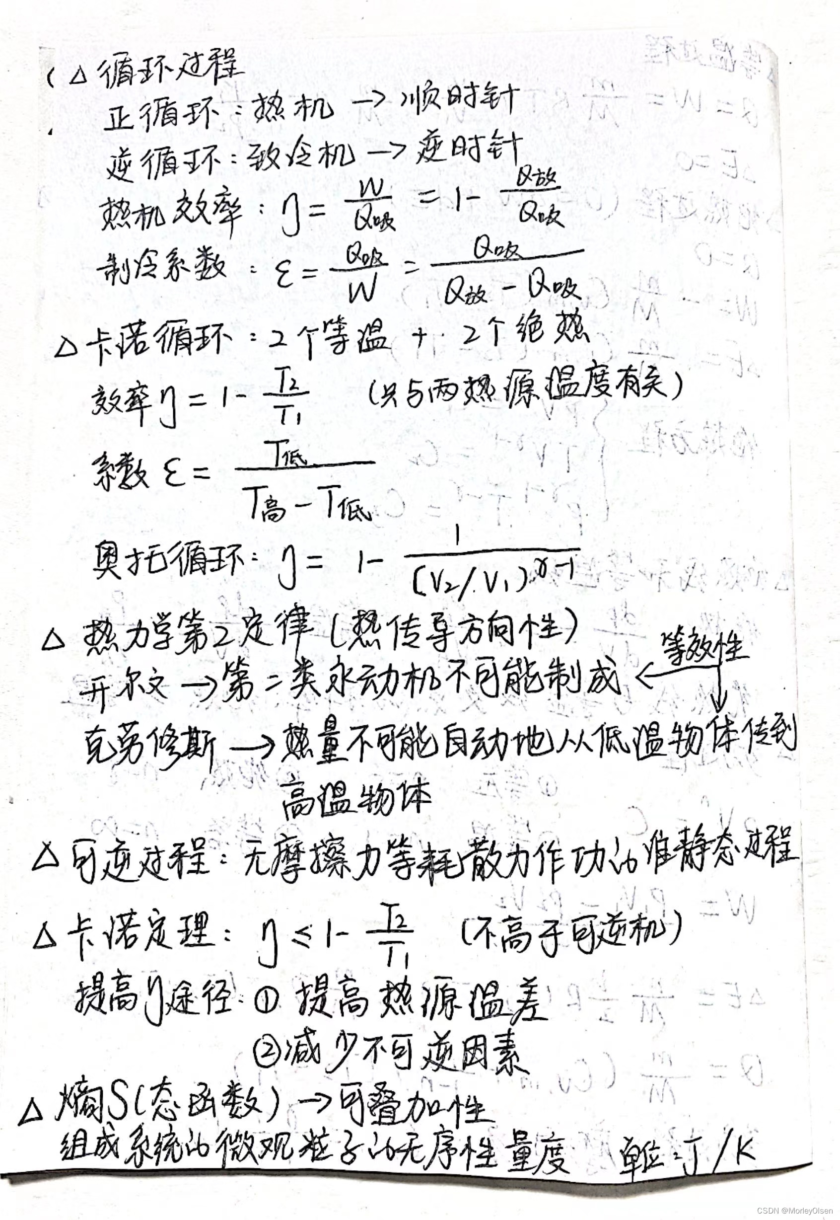 【大学物理下】第10章 热力学基础 Csdn博客 