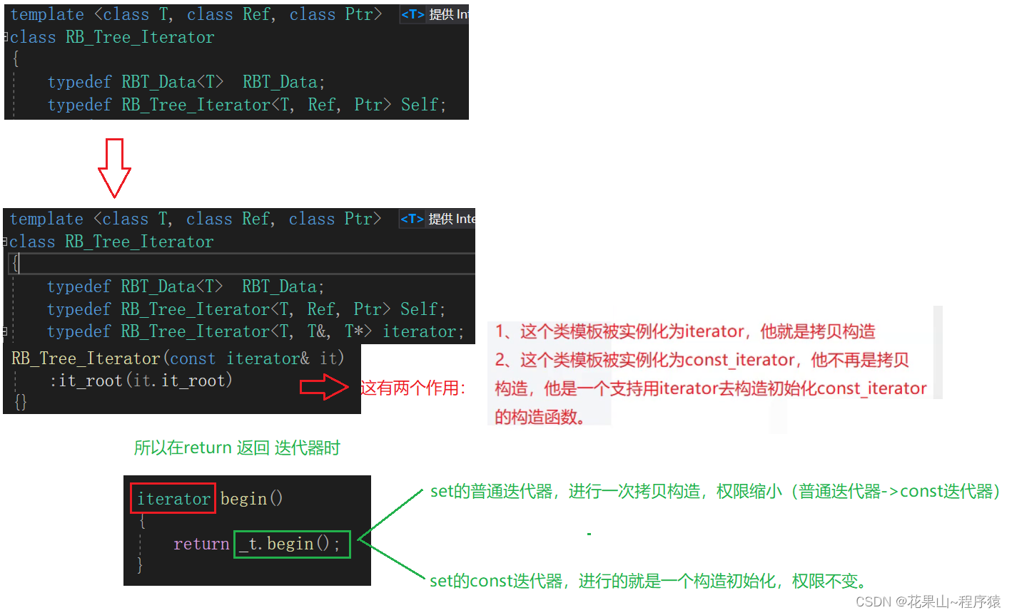 用红黑树封装mapset【C++】