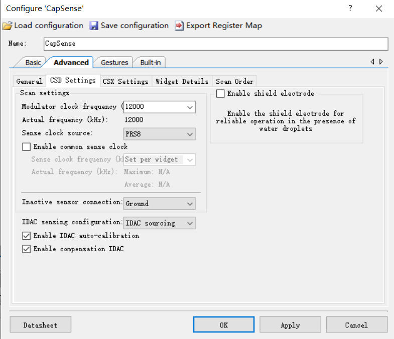 cypress-capsense-iic