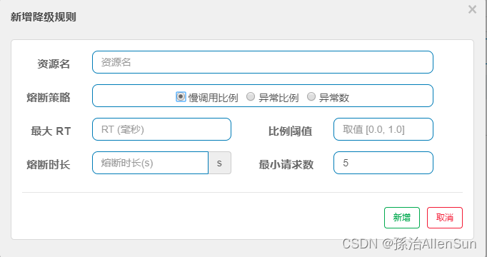 【Springcloud】Sentinel熔断和降级