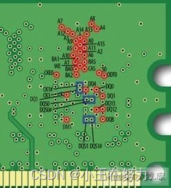 DDR3双列直插内存模块“背面”的测试点