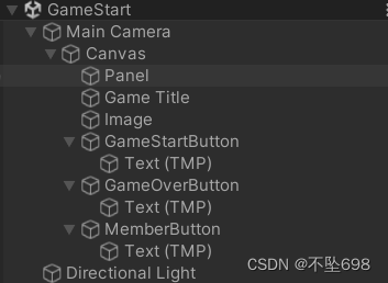 游戏开始菜单界面和按钮交互_unity游戏开始界面-CSDN博客