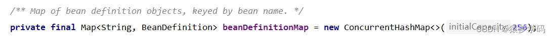 beanDefinitionMap对象