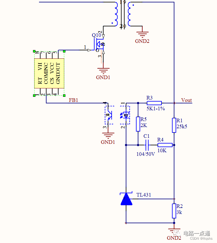 开关电源-TL431与光耦组成的电压反馈电路-TL431工作过程分析
