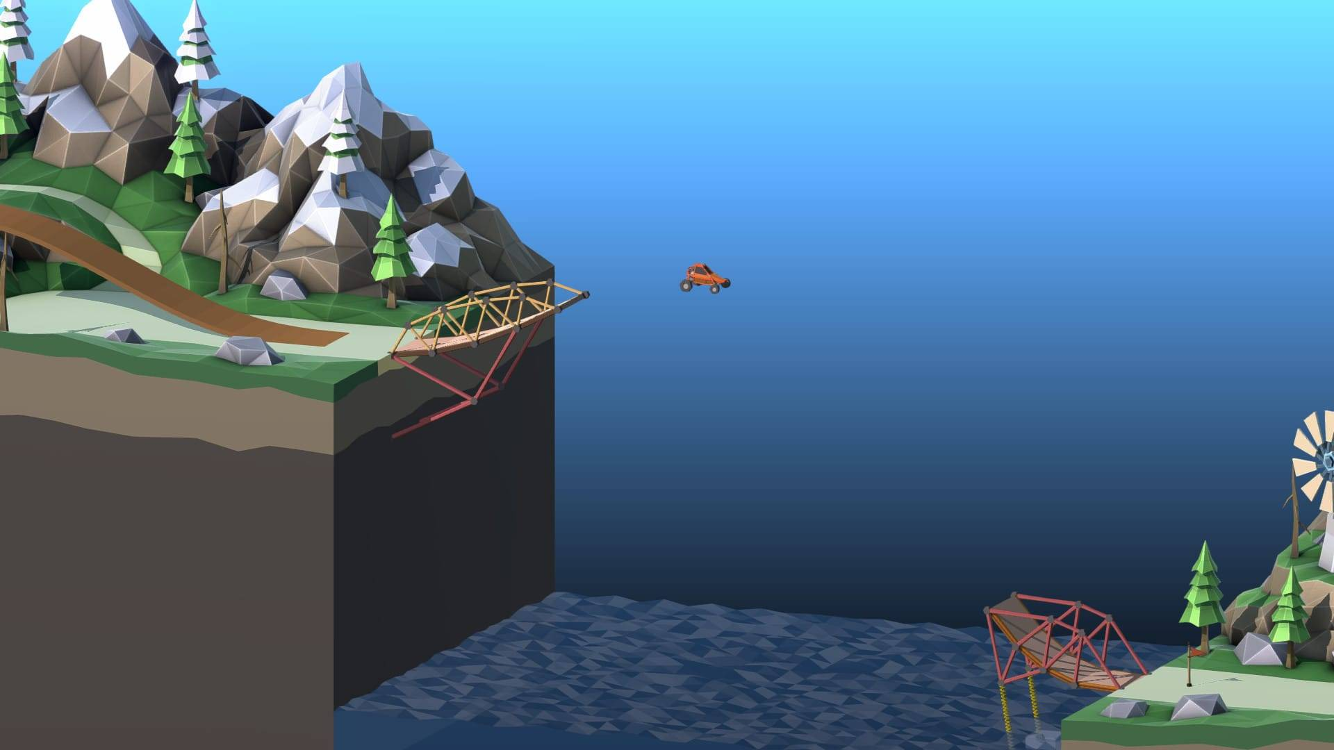 poly bridge 2《桥梁建造师 2》 mac版 – 好玩的模拟造桥游戏
