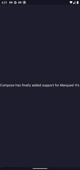 Android Jetpack Compose中的跑马灯(Marquee)效果实现