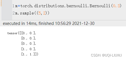 pytorch 笔记：torch.distributions 概率分布相关（更新中）