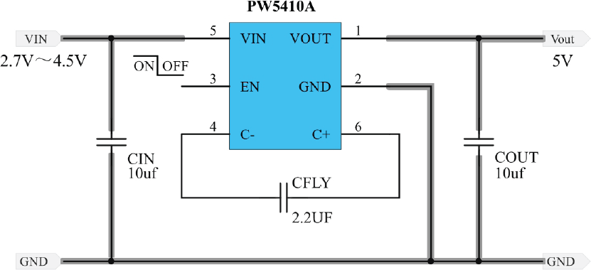 ▲ 图2.1.7 5V稳压输出电路