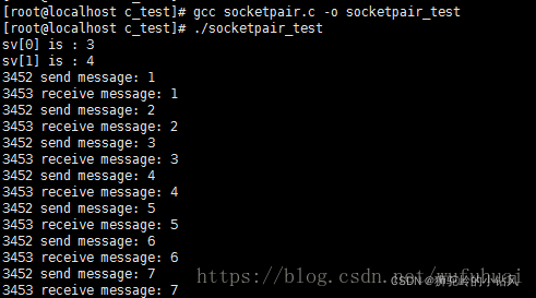 在linux下，使用socketpair函数能够创建一对套节字进行进程间通信（线程间也可以用）（IPC）