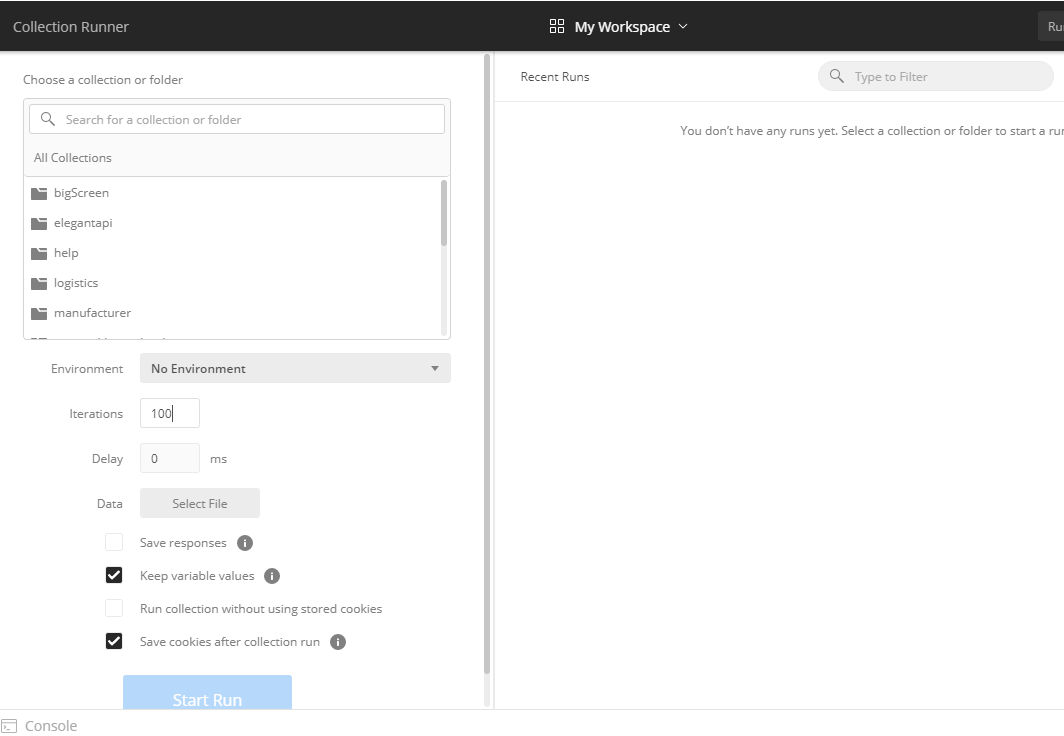 postman进行高并发测试