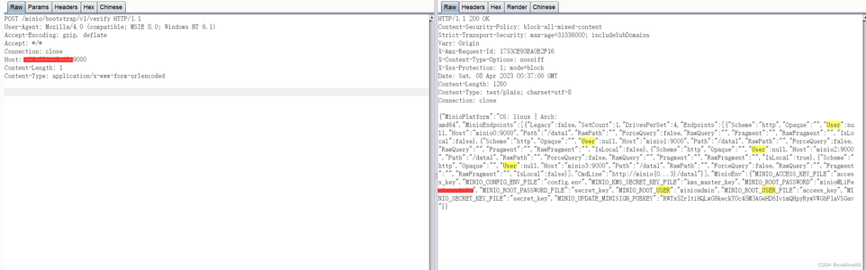 CVE-2023-28432 MinIO 信息泄露漏洞--漏洞复现10_cve-2023-28432