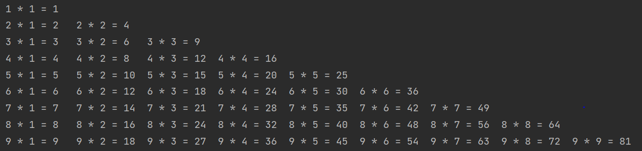 python打印99乘法表「终于解决」_https://bianchenghao6.com/blog_Python_第2张