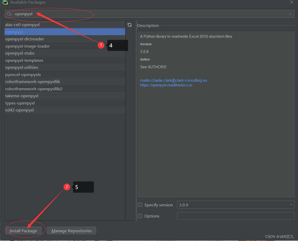 关于PyCharm编程中报出ImportError Missing optional dependency ‘openpyxl‘. Use