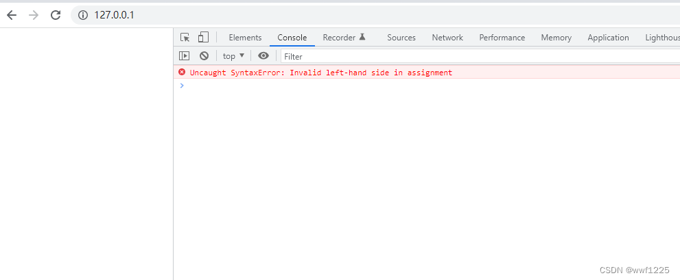 vue syntaxerror invalid left hand side in assignment in