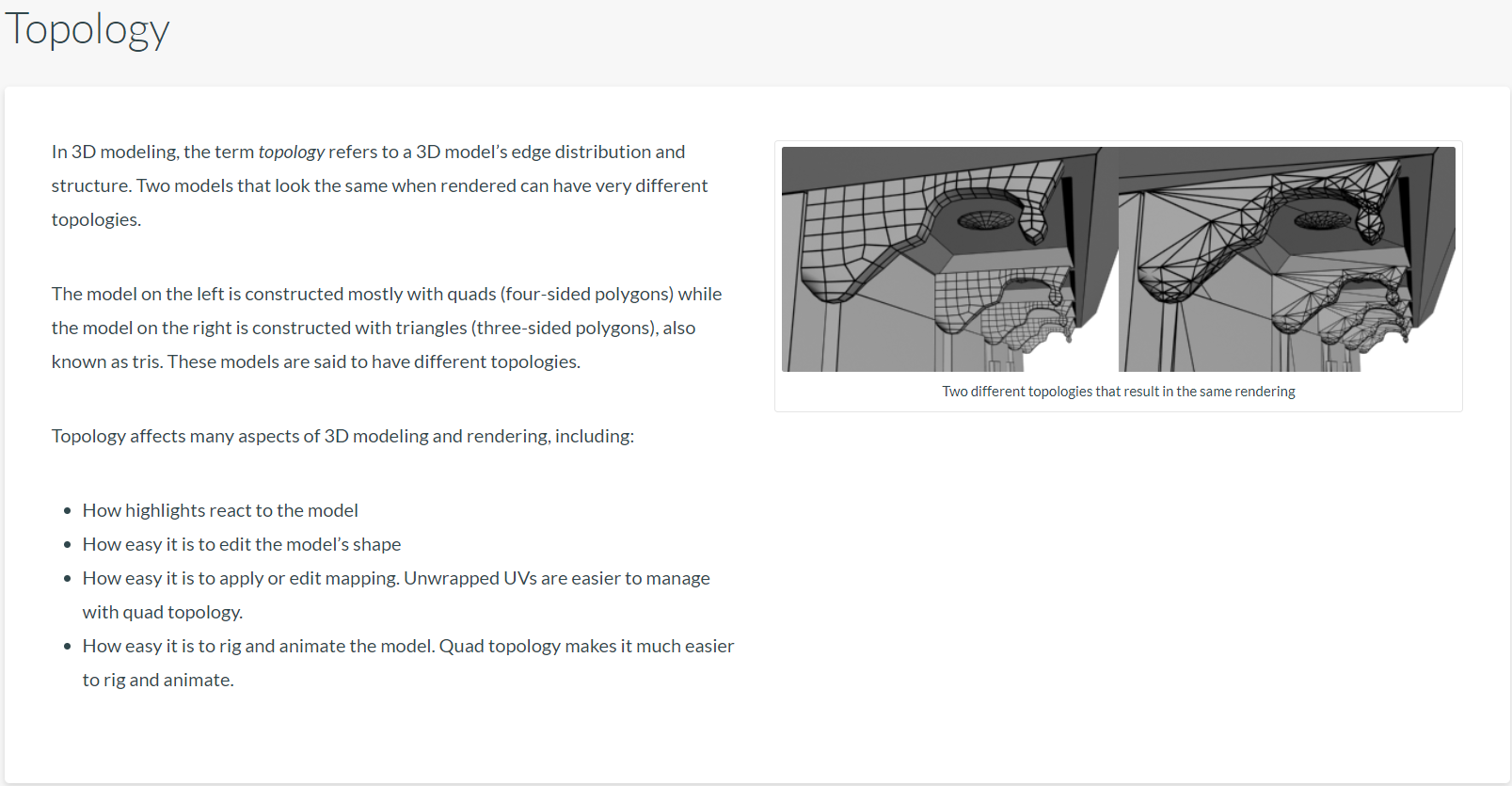 什么是拓扑(Topology) - 3D 角色 建模过程中的 中的术语：拓扑