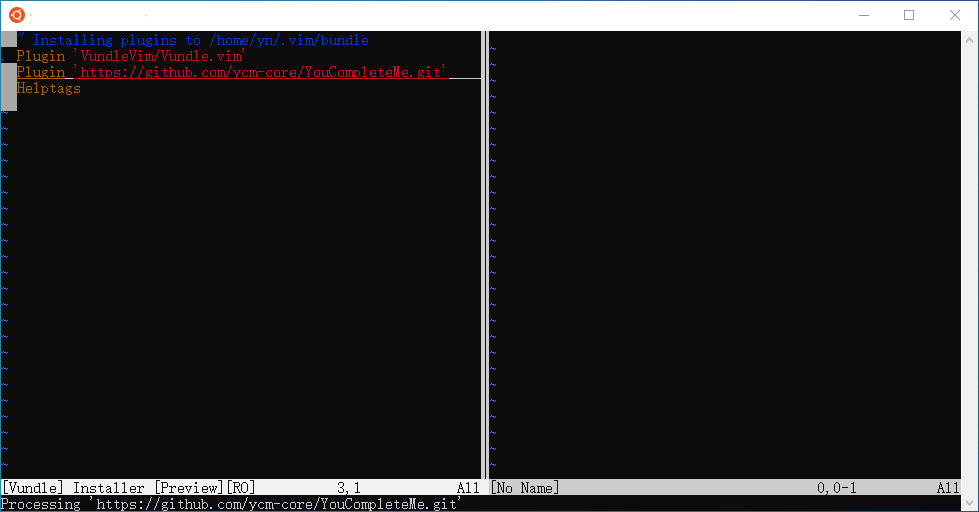 VundleװYouCompleteMe