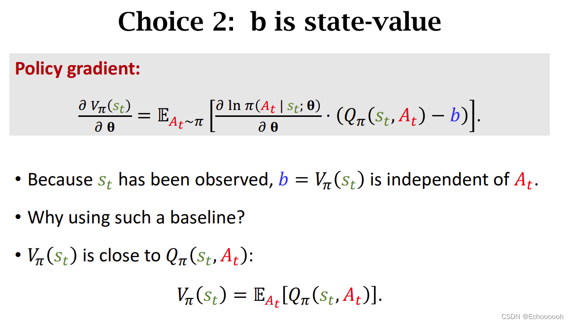 【策略学习1】策略梯度中的baseline