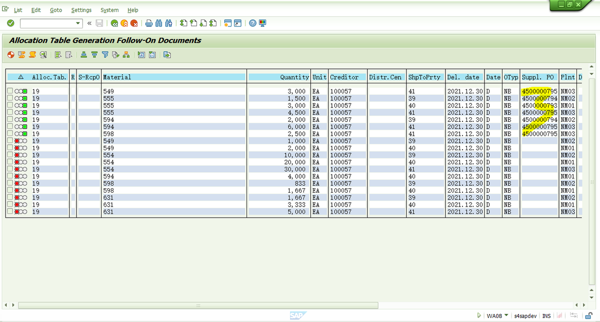 SAP RETAIL Allocation Rule based on Material Group_sap material group