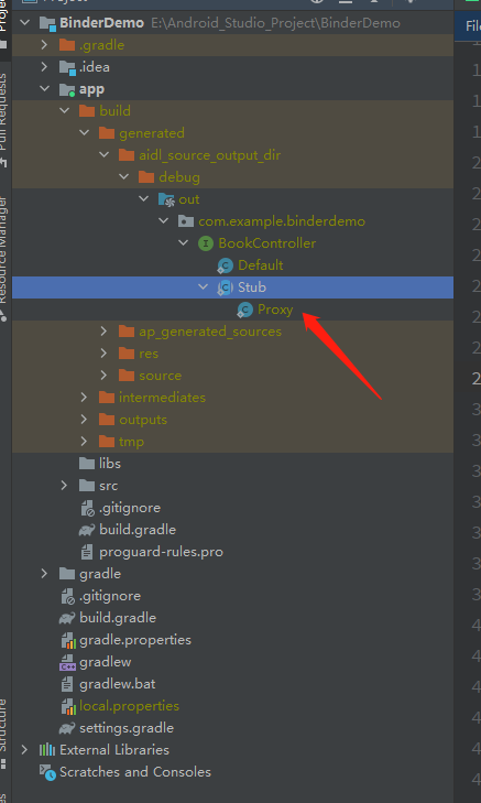 AIDL java文件位置