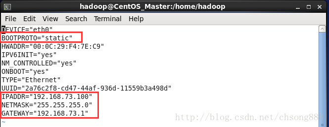 vmware设置固定ip