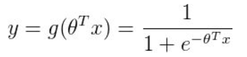 logistic function or **sigmoid function