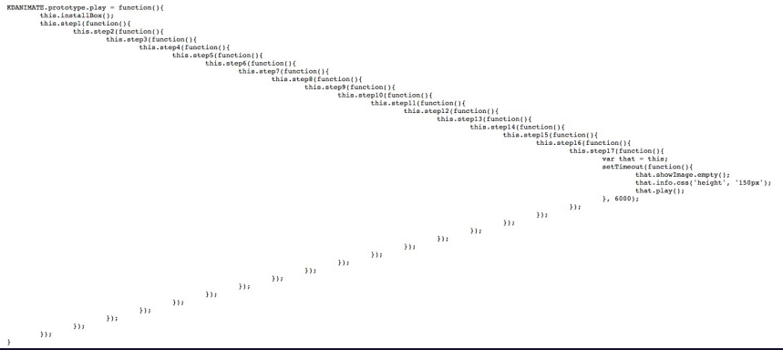 回调地狱示意图