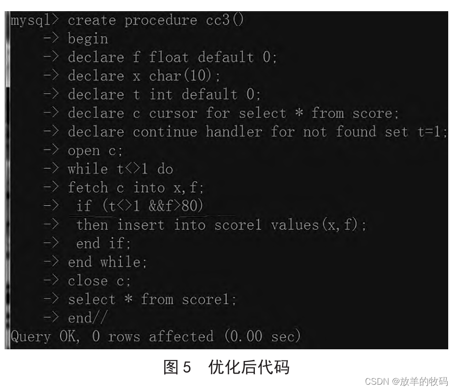 小研究 - MySQL 数据库下存储过程的综合运用研究