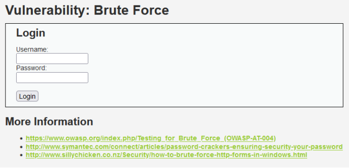 DVWA暴力破解--low