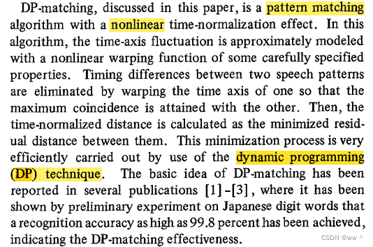 1978年《Dynamic Programming Algorithm Optimization for Spoken Word ...