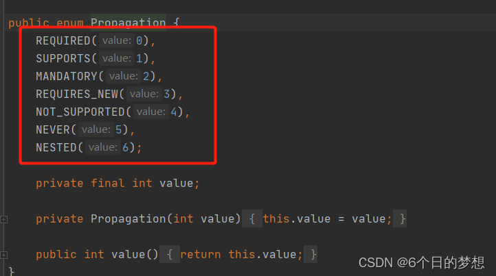 Springboot中事务 @Transactional 默认方式 Propagation.REQUIRED