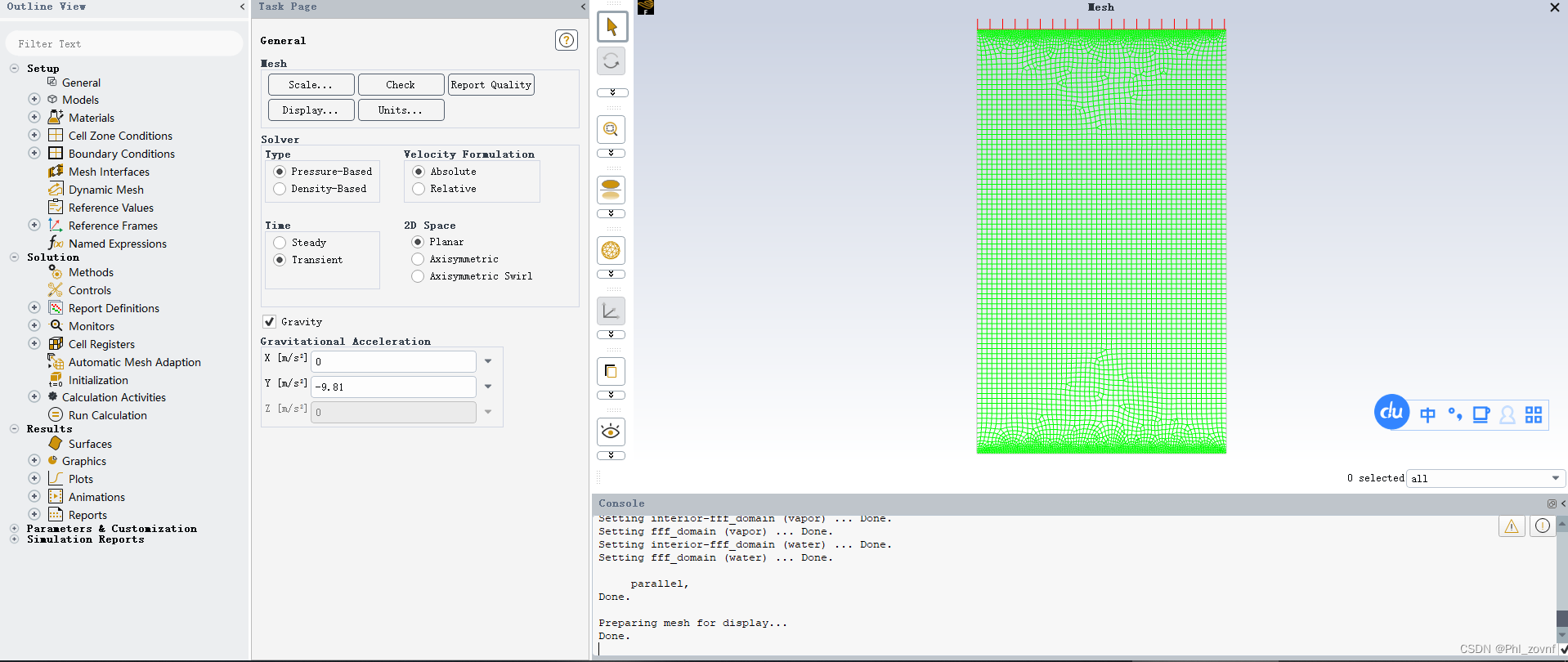 ANSYS 2022R1 Fluent 水沸腾 VOF模型设置