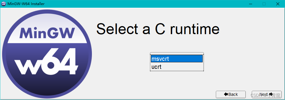 Choose runtime type