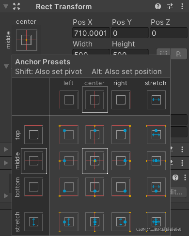 shift Anchor Presets