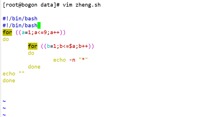 Shell 脚本攻略 For多重循环练习 使用 符号输出各种图形 Wu 917的博客 Csdn博客