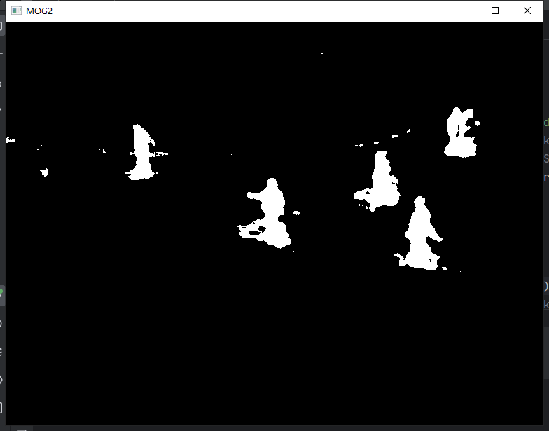 OpenCV图像处理-视频分割静态背景-MOG/MOG2/GMG