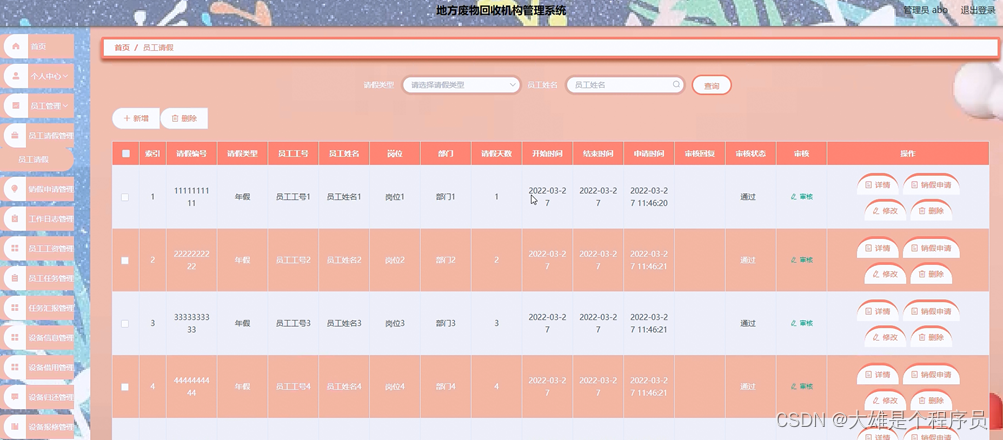 基于springboot实现地方废物回收机构管理系统演示【附项目源码】