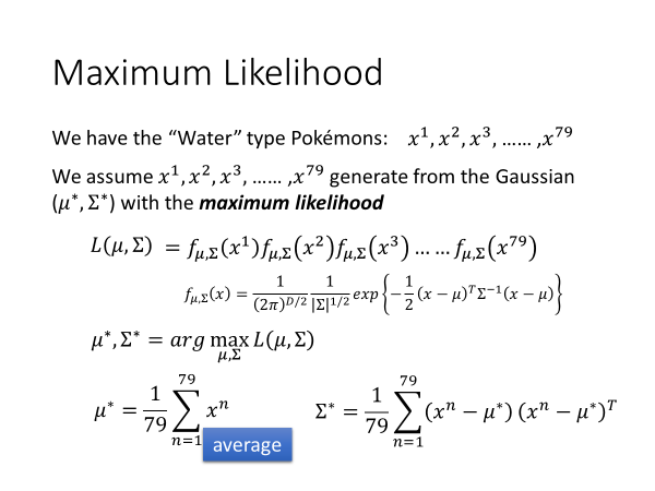 李宏毅机器学习笔记（四）Classification: Probabilistic Generative Model