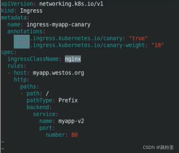 kubernetes基于nginx ingress进行蓝绿部署 金丝雀发布 canary