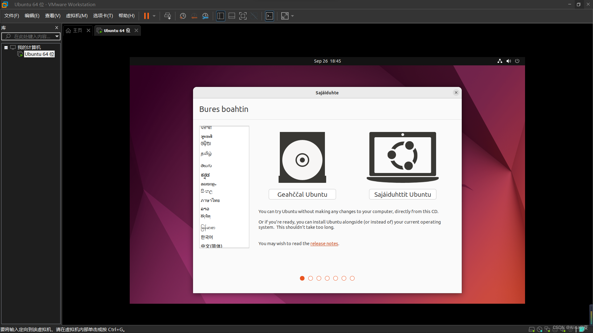 VMware和Ubuntu系统安装（手把手教安装Ubuntu）_ubuntu vysorCSDN博客