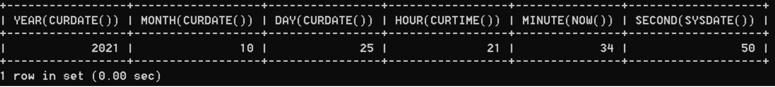 获取月份、星期、星期数、天数等函数