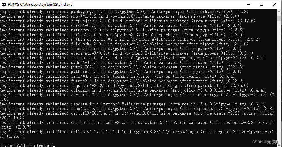 已解决pip正确安装fitz模块_pip fitz-CSDN博客