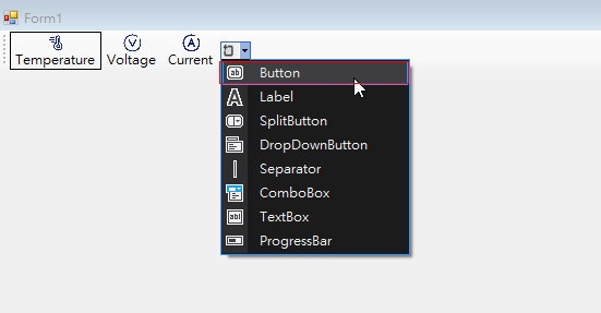 C#toolStrip使用