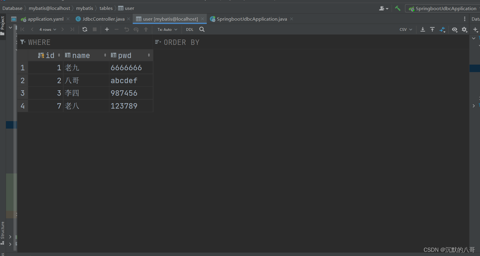 springboot整合JDBC入门_springbootstarterjdbcCSDN博客