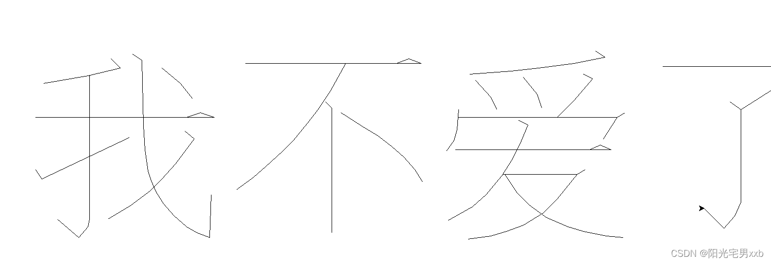python使用海龟turtle实现绘制汉字、中文